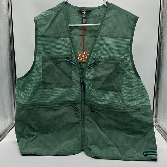 Houston White Other - Men's Size X-Large Zipper Vest Houston White USED CLEAN GREEN POCKETS
